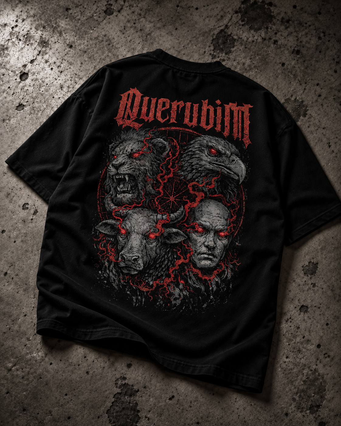Camiseta preta Vem e Vê vista pelas costas
